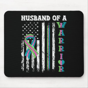 Husbynd Of A Warrior Metastatic Breast Cancer Usa Mouse Pad