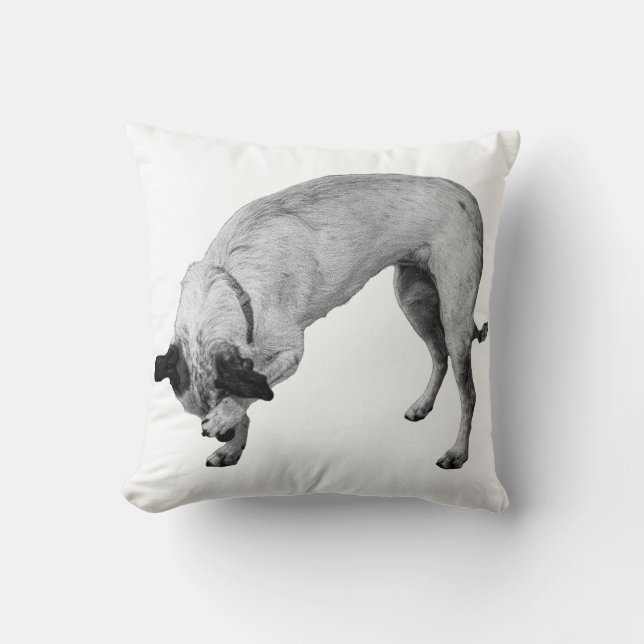 Hush-and-Grin Terrier Cushion (Front)