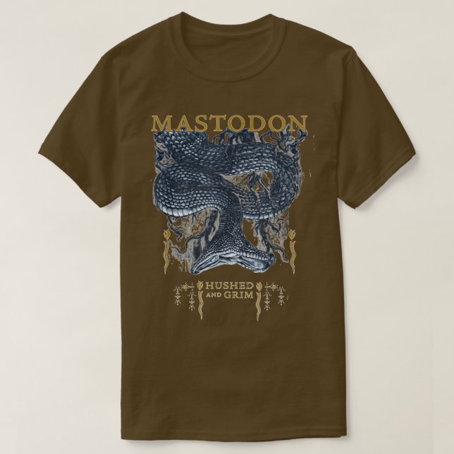 Hushed And Grim Snake TShirt (Design Front)