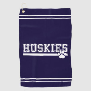 Huskies golf towel