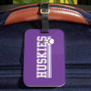 Huskies luggage tag