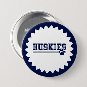 Huskies Pin Button