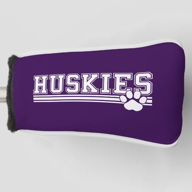 Huskies Putter Golf Head Cover (Front)