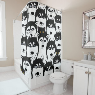 Huskies Shower Curtain