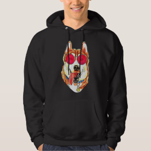 Husky 80s 90s Sunglasses Hoodie