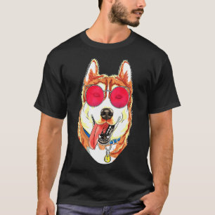 Husky 80s 90s Sunglasses T-Shirt