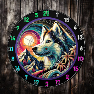 Husky Adventure Ridge Wall Display Dartboard