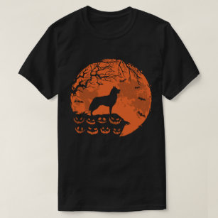 Husky And Moon Halloween Dog Lover Gift T-Shirt