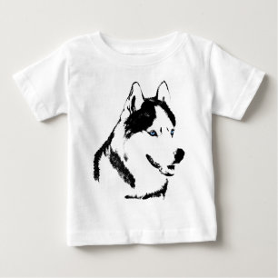 Husky Baby Tootoo One Piece Malamute Husky Dress Baby T-Shirt