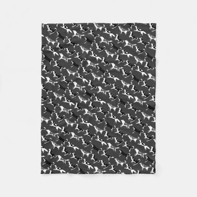 Husky Blanket Siberian Husky Dog Fleece Blankets (Front)