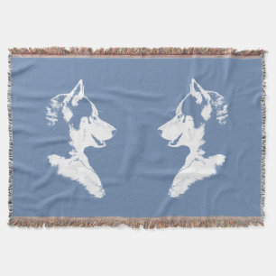 Husky Blanket Siberian Husky Dog Throw Blankets