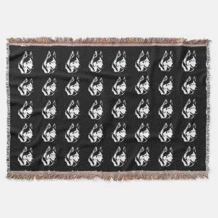 Husky Blanket Siberian Husky Dog Throw Blankets