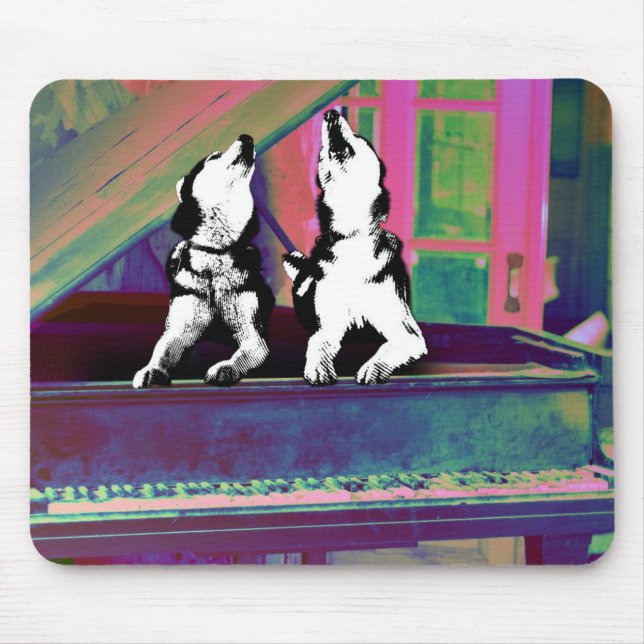 Husky Blues Mouse Pad (Front)