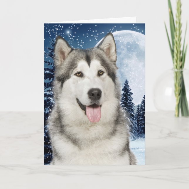 Husky Christmas Card (Front)
