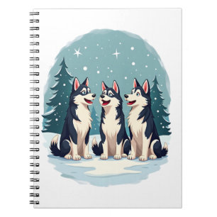 Husky Christmas Choir Notebook