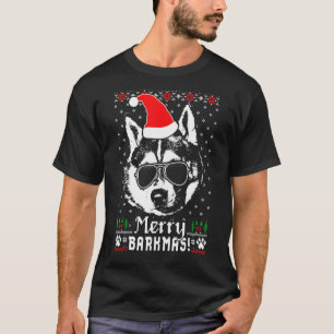 Husky Christmas Gif T-Shirt