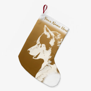 Husky Christmas Stocking Personalised Dog Stocking