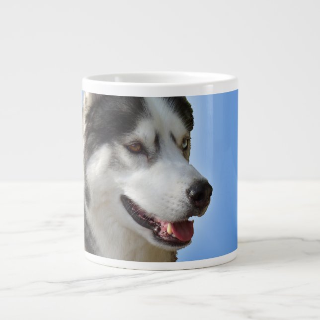 Husky Coffee Mug Siberian Husky Jumbo Cup Sled Dog (Front)