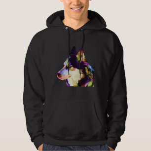 Husky Colourful Style Hoodie