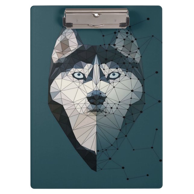 Husky Constellation Canvas Clipboard (Front)