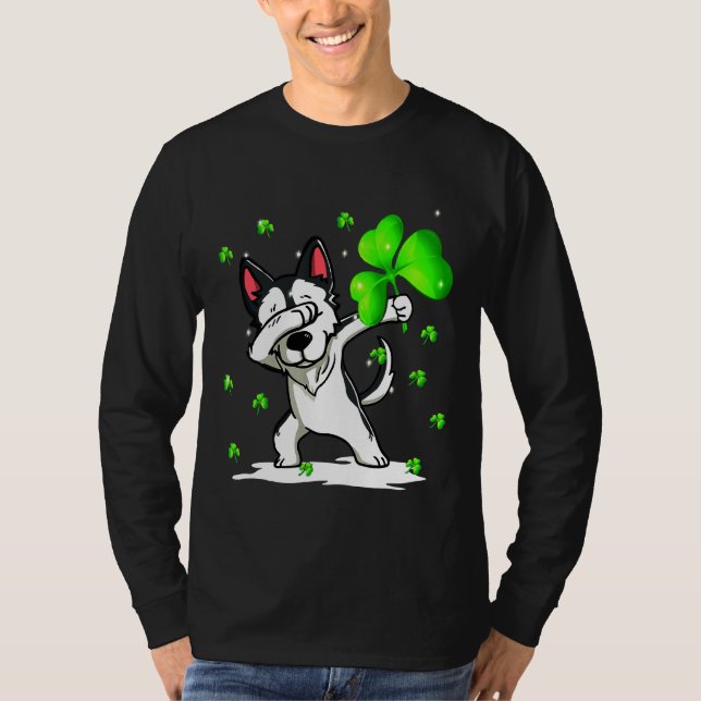 Husky Dabbing T-Shirt (Front)