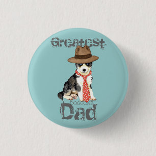Husky Dad 3 Cm Round Badge