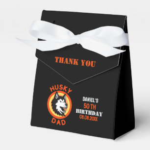 Husky Dad, Dog Dad Birthday Favour Boxes