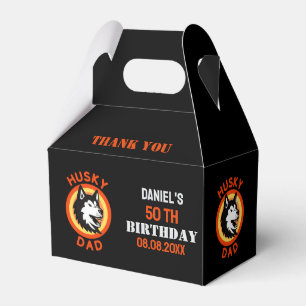 Husky Dad, Dog Dad Birthday     Favour Boxes