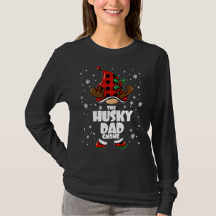 Husky Dad Gnome Christmas Husky Papa Siberian Husk T-Shirt