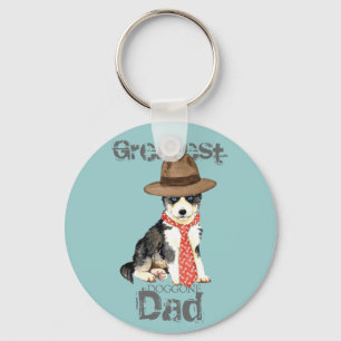 Husky Dad Key Ring