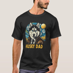 Husky Dad Siberian Husky Dog Pet For Men Father's T-Shirt