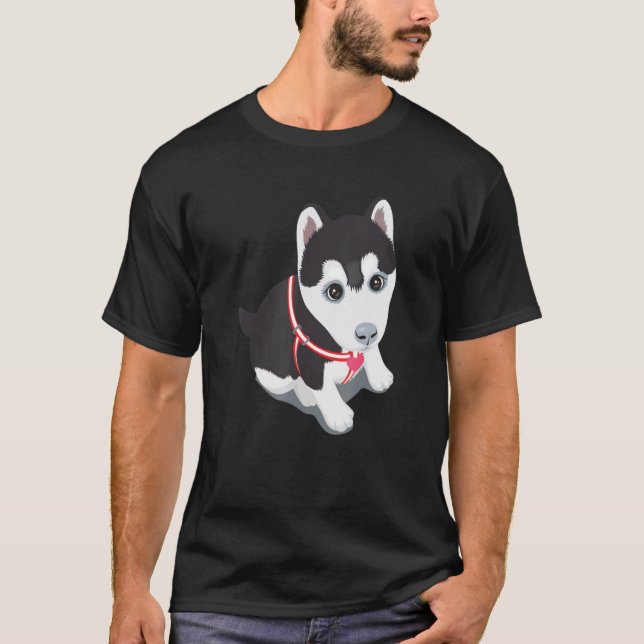 Husky Dad T2 T-Shirt (Front)