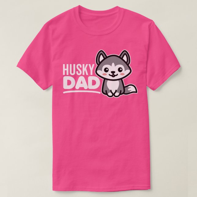 Husky Dad T-Shirt (Design Front)