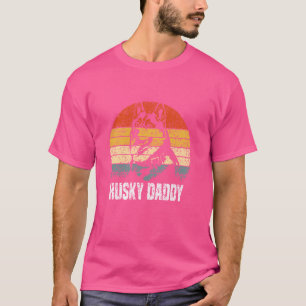 Husky Daddy Dog Lover Owner Huskies Husky Dad Fath T-Shirt