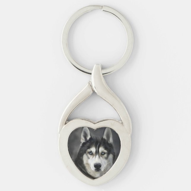 Husky Dog Big Dog Animal Pet Key Ring (Front)