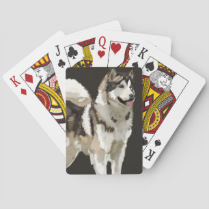 Husky Dog  Classic Playing Cards