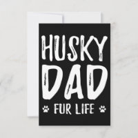 Husky dog dad for life |funny dog owner gift idea