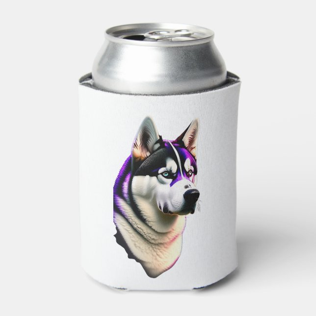 Husky Dog Design Can Cooler (Can Front)