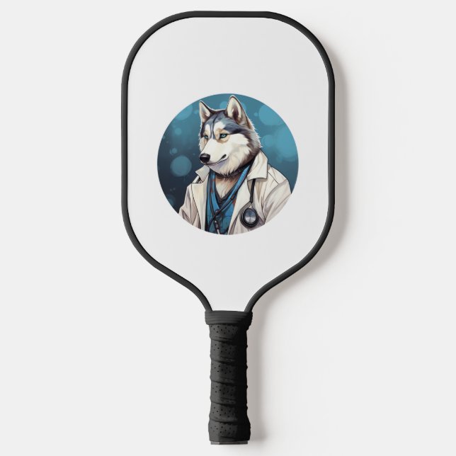 Husky Dog Doctor   Pickleball Paddle (Front)