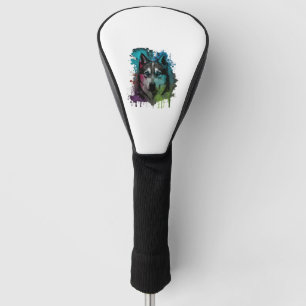 Husky Dog Golf Head Cover