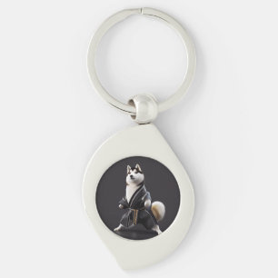 Husky Dog Knows Karate, Husky Dog Karate Player Key Ring