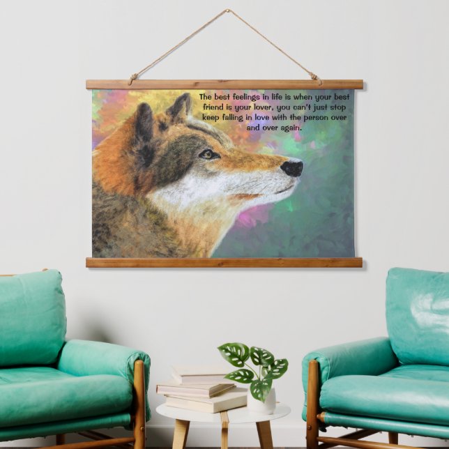 Husky Dog Lou Lou  Hanging Tapestry (Living Room)