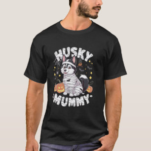 Husky Dog Lover Lazy Halloween Costume Siberian Hu T-Shirt