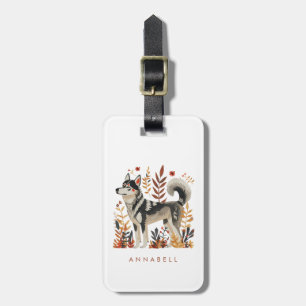 Husky Dog Luggage Tag