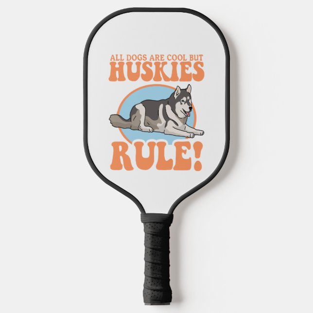Husky Dog Owner Huskies Pickleball Paddle (Front)