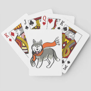 Husky Dog Playing Cards