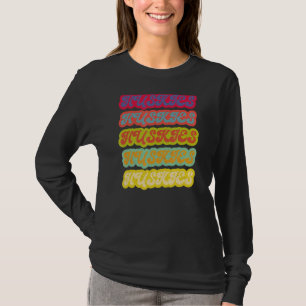 Husky Dog Retro 70's Vintage Vibe Design T-Shirt