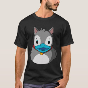 Husky Dog Rubber Duck T-Shirt