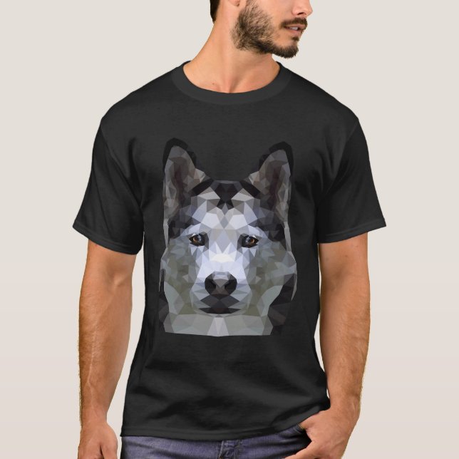Husky Dog Siberian Alaskan T-Shirt (Front)