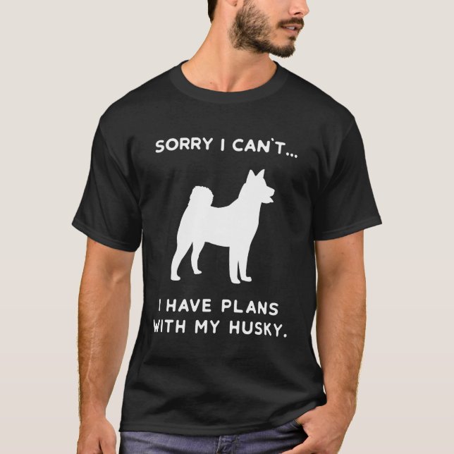 Husky Dog Sleddog T-Shirt (Front)